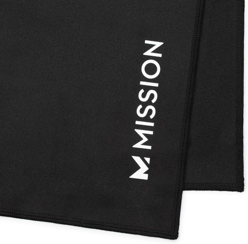 Mission On-The-Go Cooling Towel - Soft, Lightweight Fabric - Cools Up to 2 Hours - UPF 50 Sun Protection - Machine Washable (Black) - Image 2